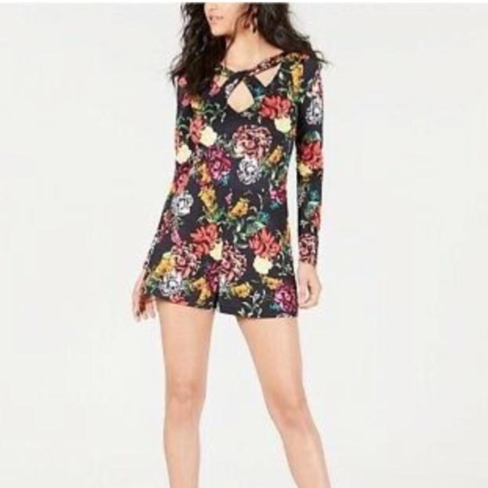 Guess floral romper size Large